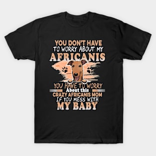 Don't Mess With My Africanis Dog T-Shirt